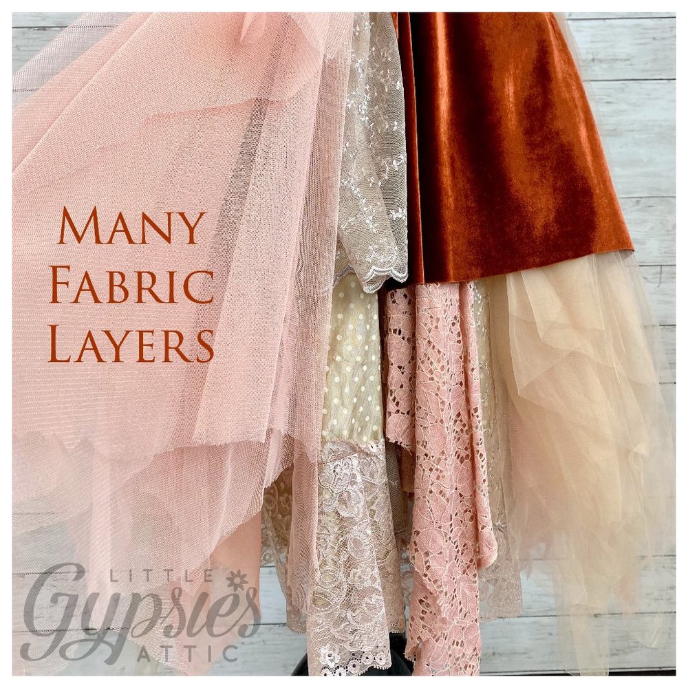 Listing Taken Down and Relisted, OOAK S/M Woodland Rust Victorian Fairy Dress - Picture 5 of 13